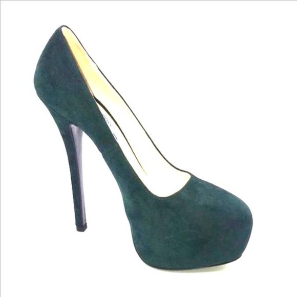 Prada Shoes - PRADA Cam Basic Bottiglia Dk. Green Platform Pump